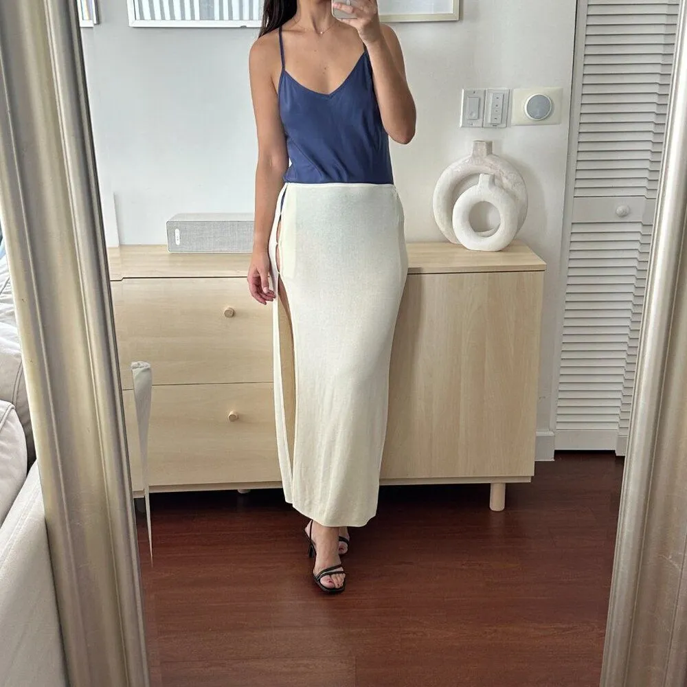 NWT Bec + bridge semi sheer cotton knit maxi skirt - Image 2