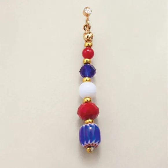 Avon Liberty Linear Pierced Earrings Red - Image 3