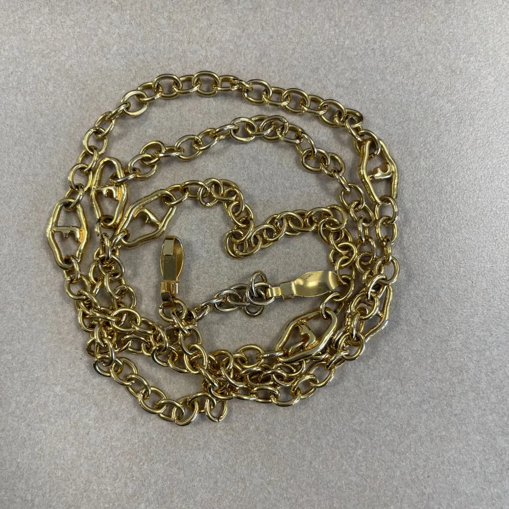 Salvatore Ferragamo Vintage Firenze 4 Navy Leather Clutch Shoulder Bag-Preowned - Image 10