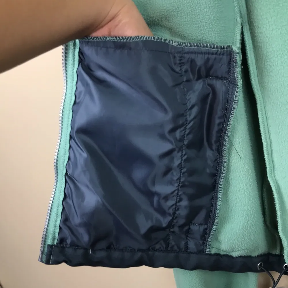 Free Country Women’s Fleece Green Gray Multi-Pocket Jacket - Image 7