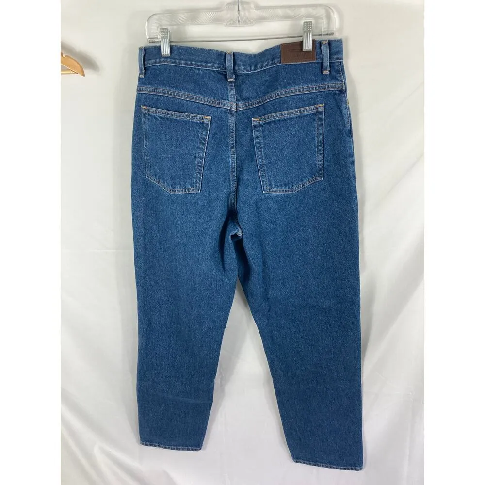 LL Bean Classic Fit Blue Vintage Jeans Size 14R - Image 4