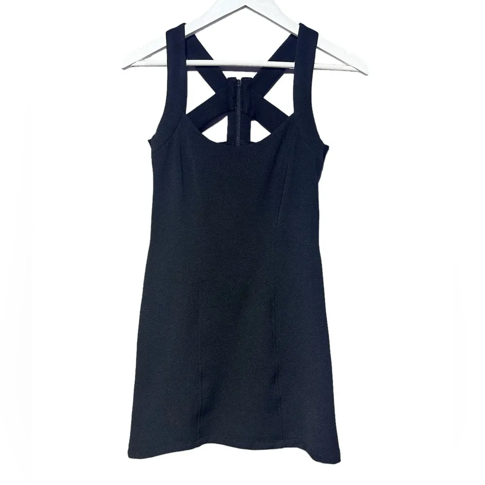 Vintage 1990’s Caged Back Little Black Dress Size Small mob wife - Image 6