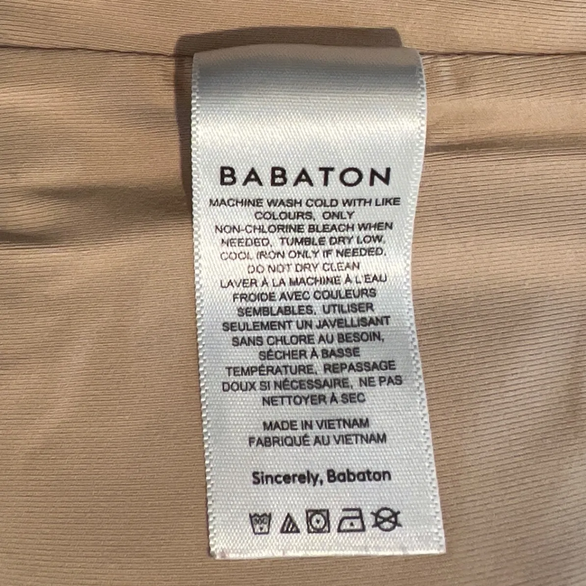 Babaton Aritzia  Square‎ Neck Body Sult Tan Medium EUC - Image 6