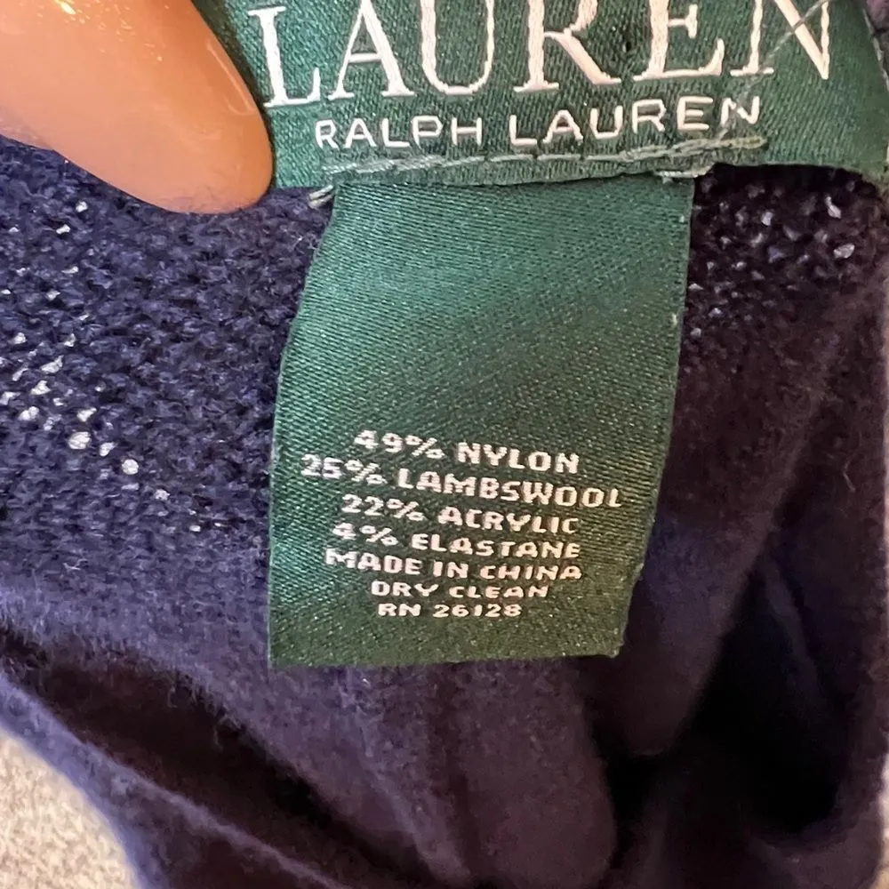 Lauren‎ Ralph Lauren Lambswool Cape Coverup Blue Size undefined - Image 5