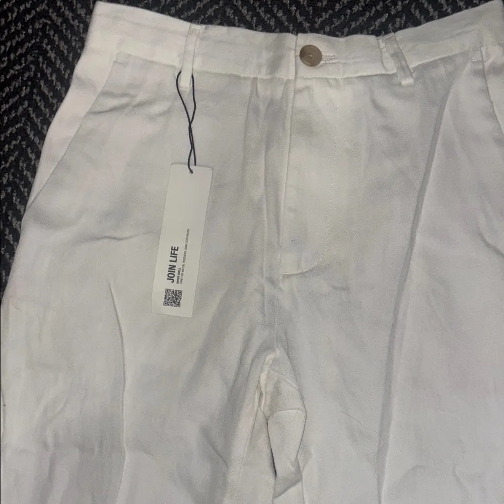 ZARA  White High-Waisted Pants - Image 2