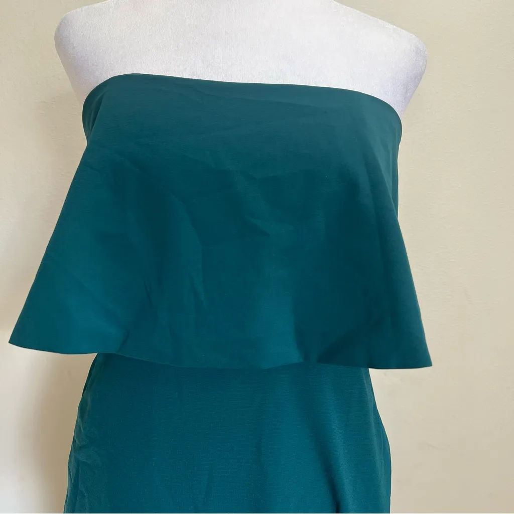 LULUS emerald green strapless wedding guest dress Small - Image 5