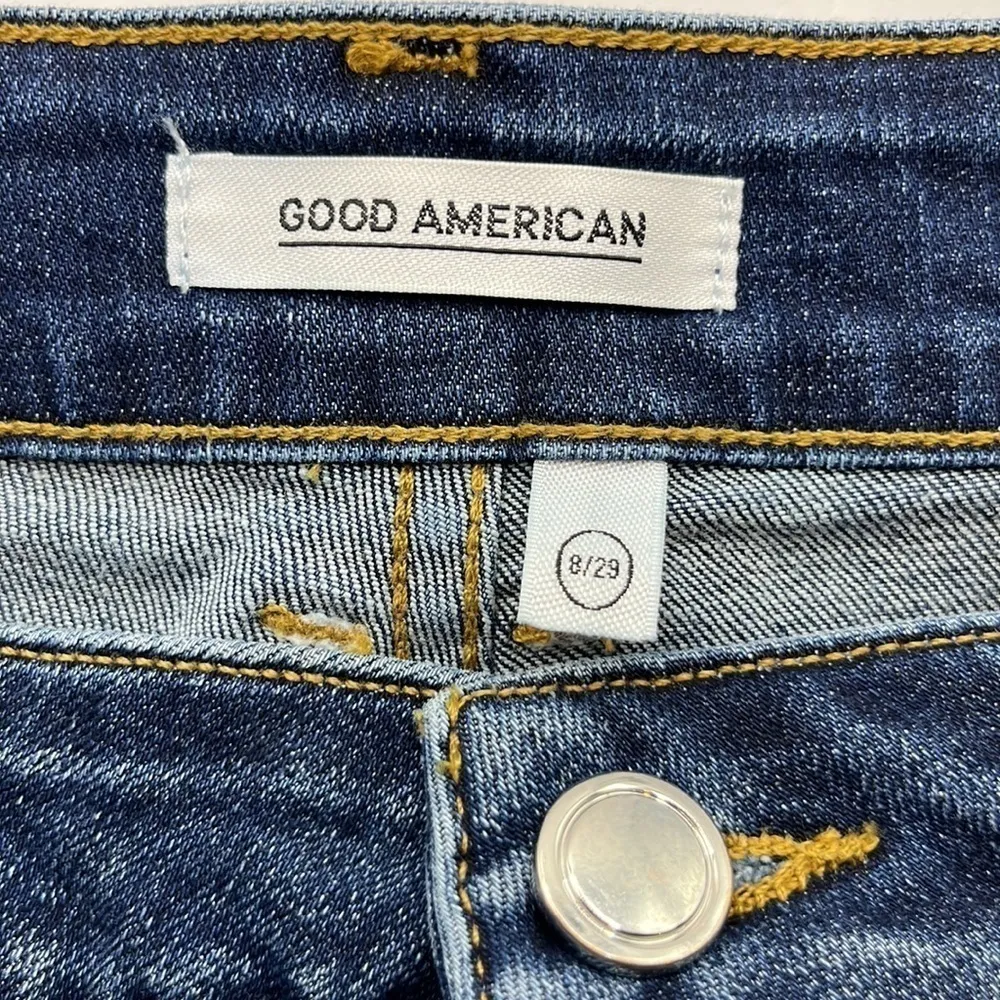 Good American Denim 3” Inseam High Rise Shorts Size 8/29 - Image 8