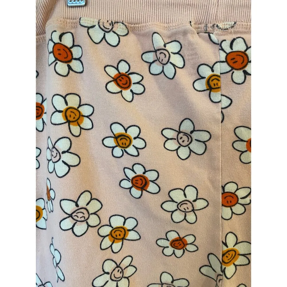 Floral Print Jogger Pajama Pants Daisy Pink Women's Plus Size 3XL - Image 3