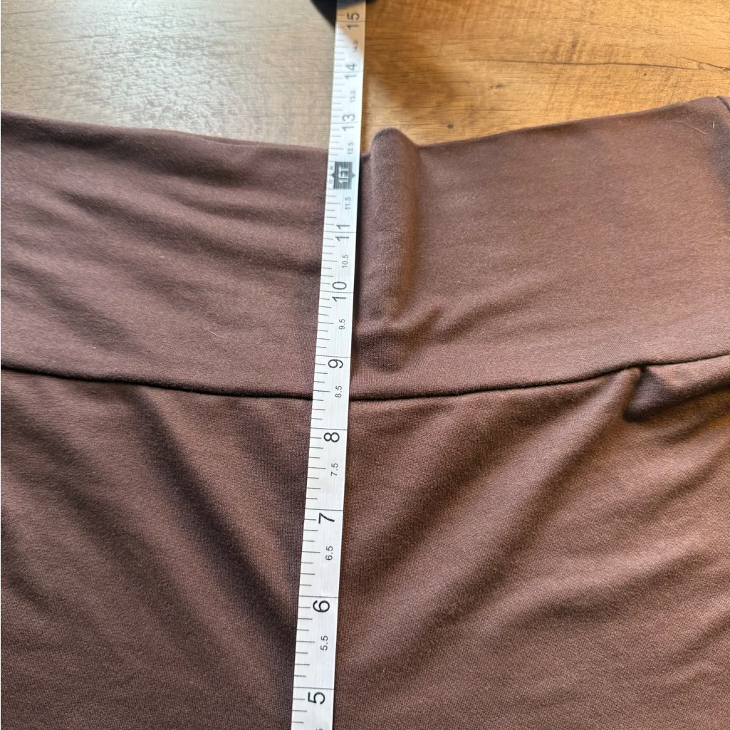 Sunday Retreat Womens Cozy Flare Stretch Yoga Brown Pants Size M Quality Size M - Image 7