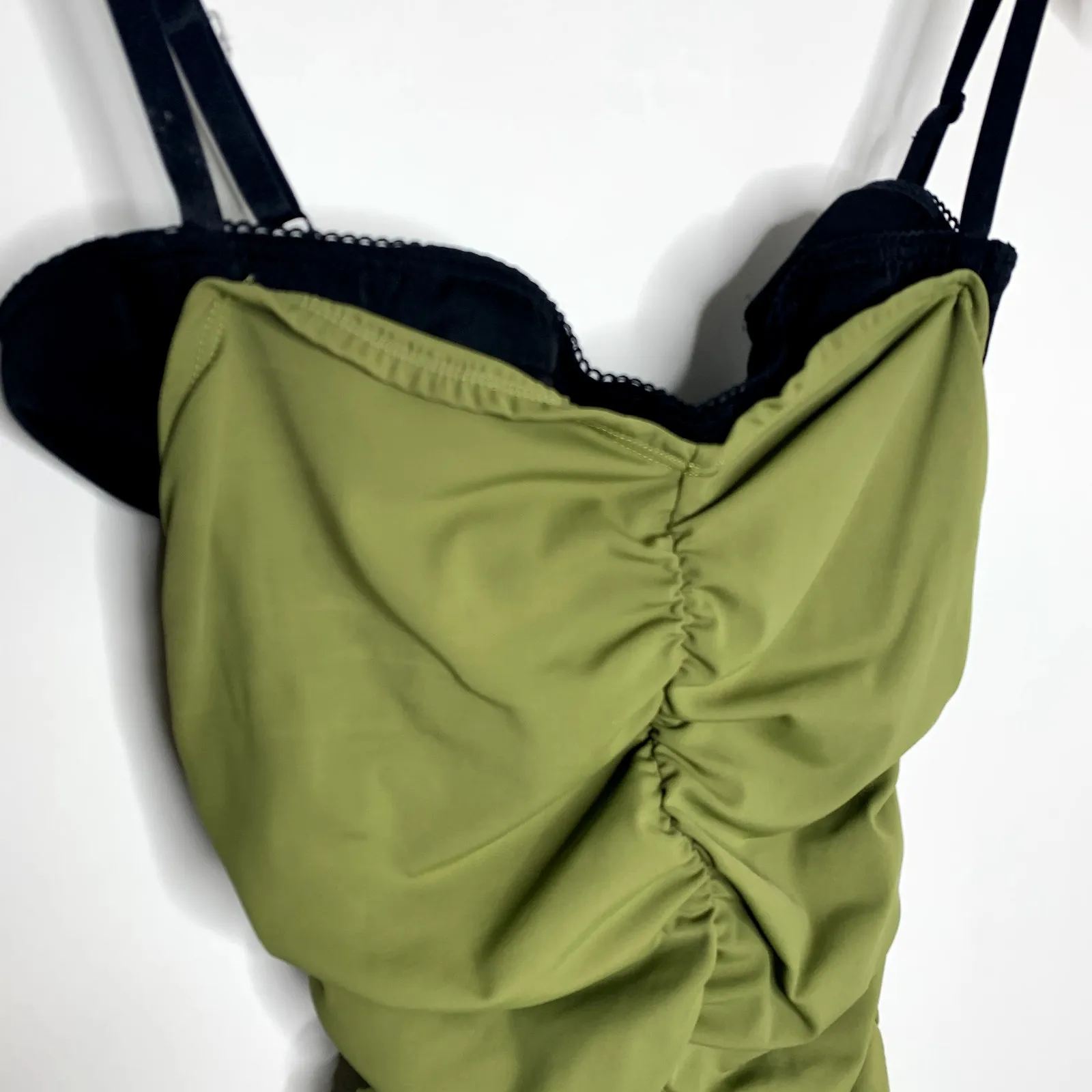 Miaou Renzo Tank Crop Top Green Womens Small - Image 7