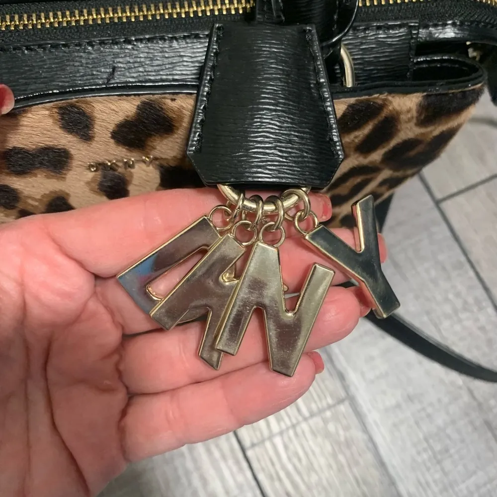 DKNY Calf Hair Paige Satchel Bag - Image 7