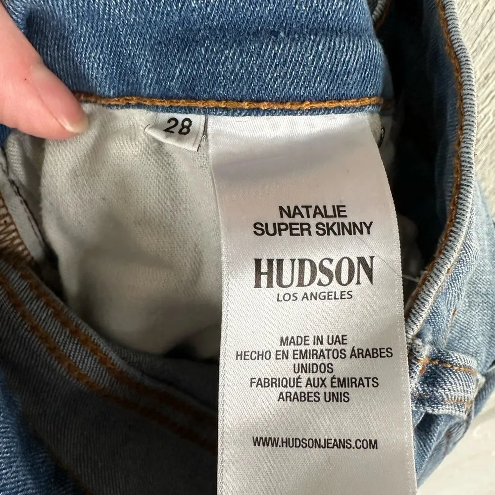 Hudson Super Skinny Natalie Lightwash Jeans - Image 4