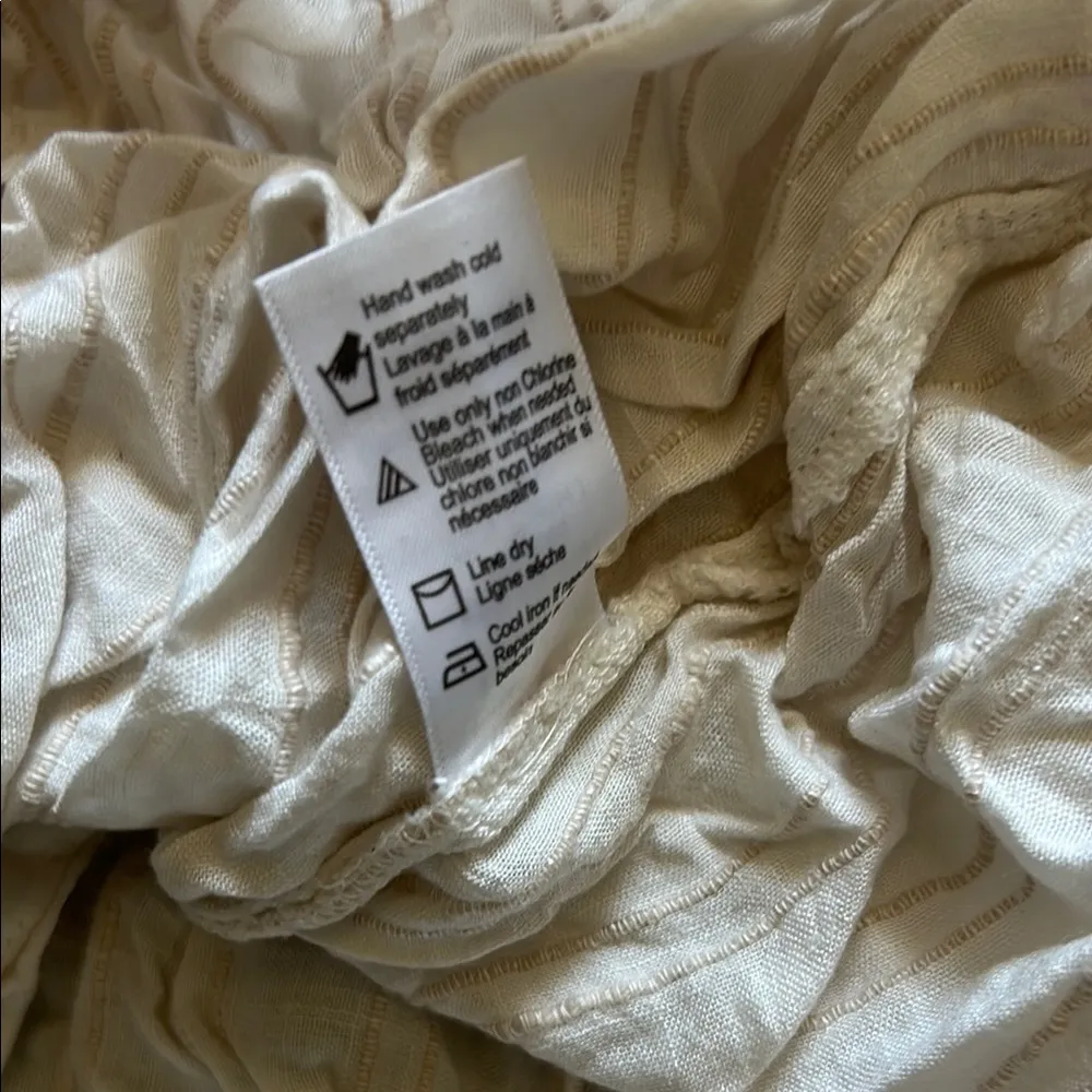 l*space L* Cream Crinkled Fabric - Image 6