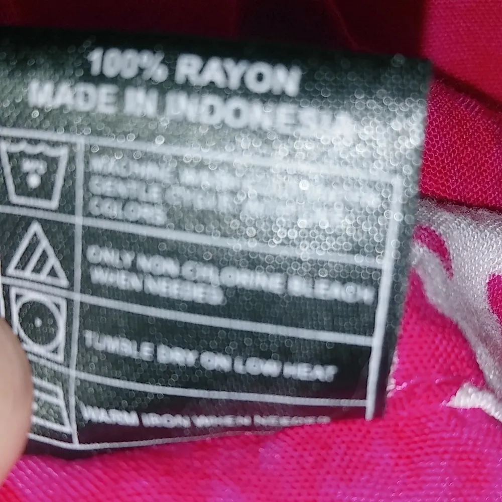 Island Stuff M Sleeveless Aloha Tie Dye Hawaiian Sun Dress in Bright Pink Size M - Image 9