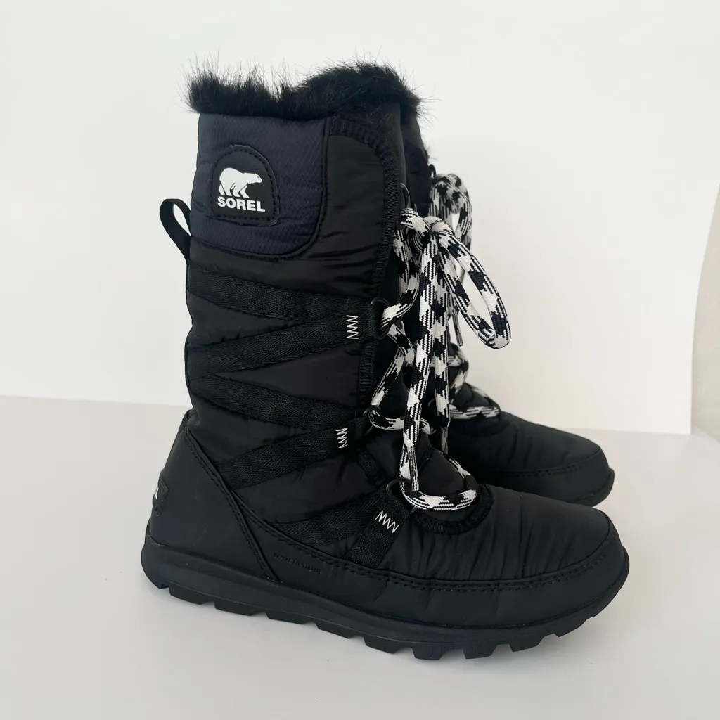 Sorel Whitney Mid Lace winter boots black 6 - Image 3