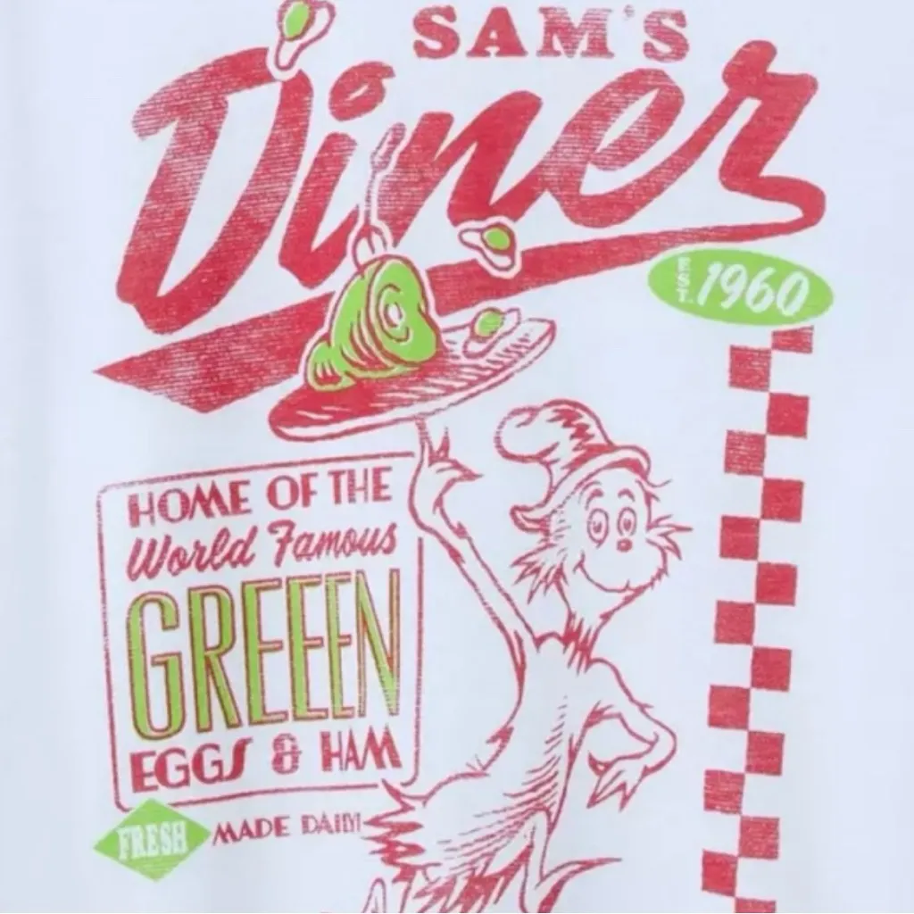 Dr Seuss Green Eggs And Ham Raglan Tee - Image 3