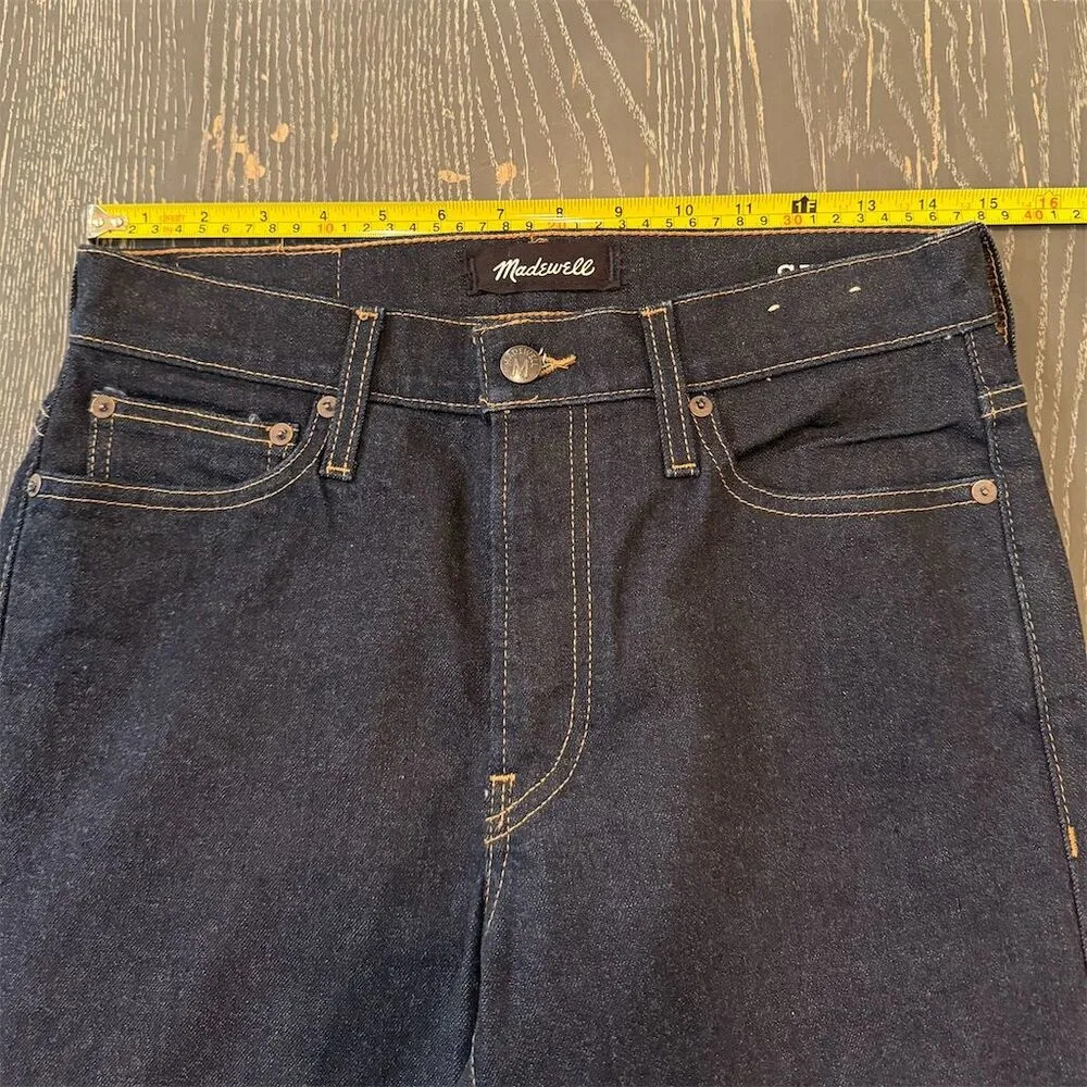 Madewell Women's Skinny Jeans Dark Wash Blue Size M - Image 5