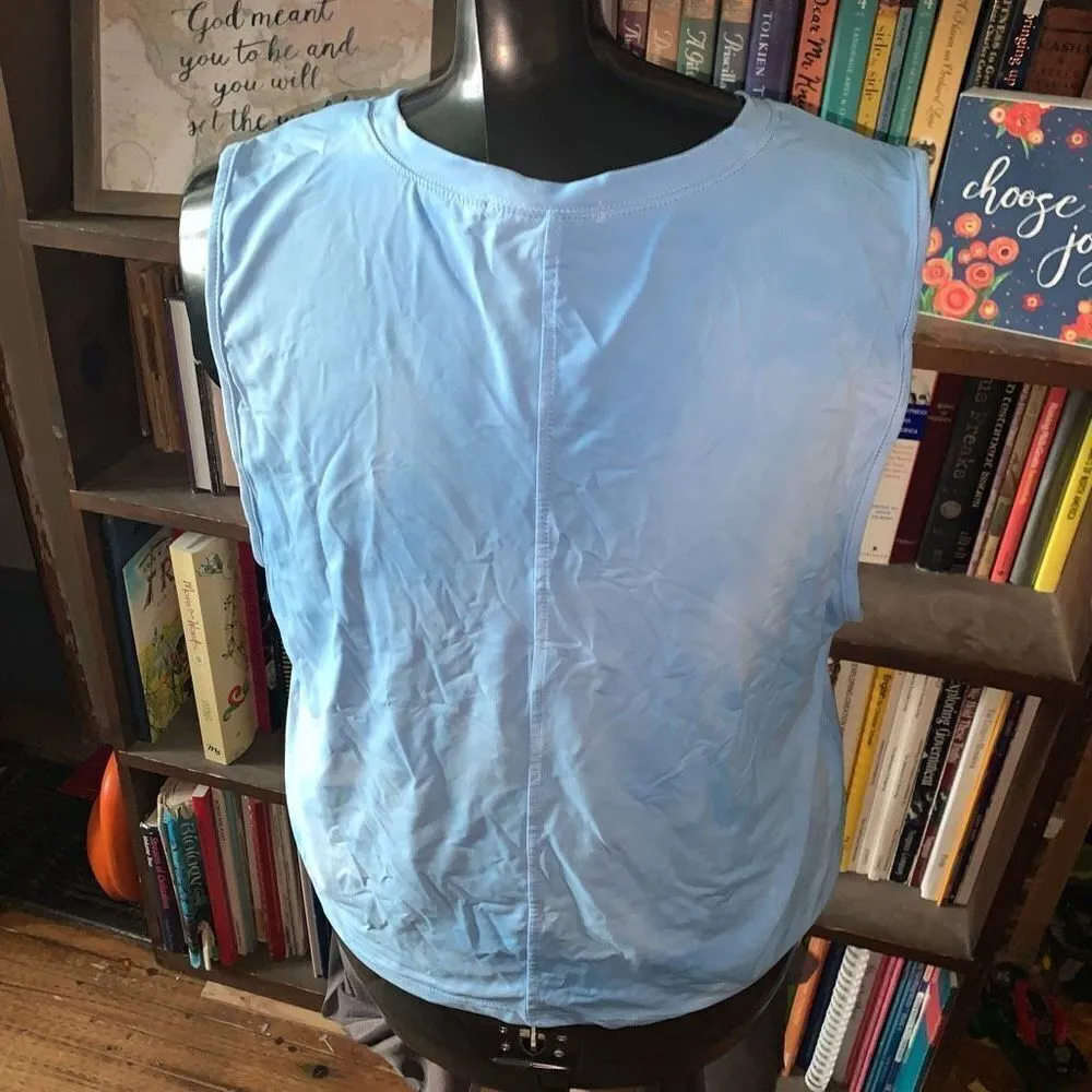 Stitchfix threads for Thoughts tie dye blue XL crop top - Image 2