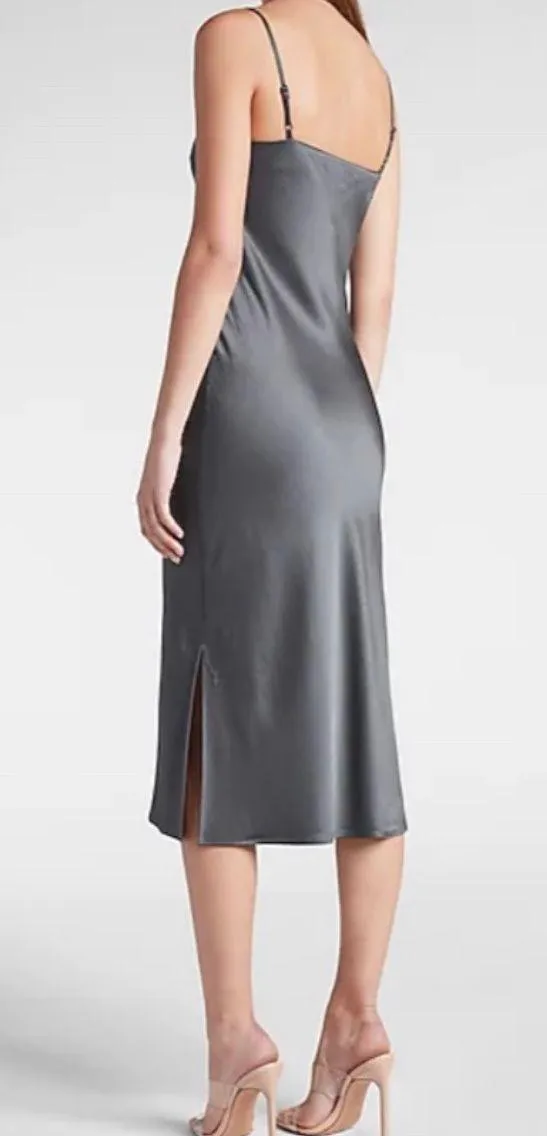 EXPRESS Satin Midi Dress - Image 7
