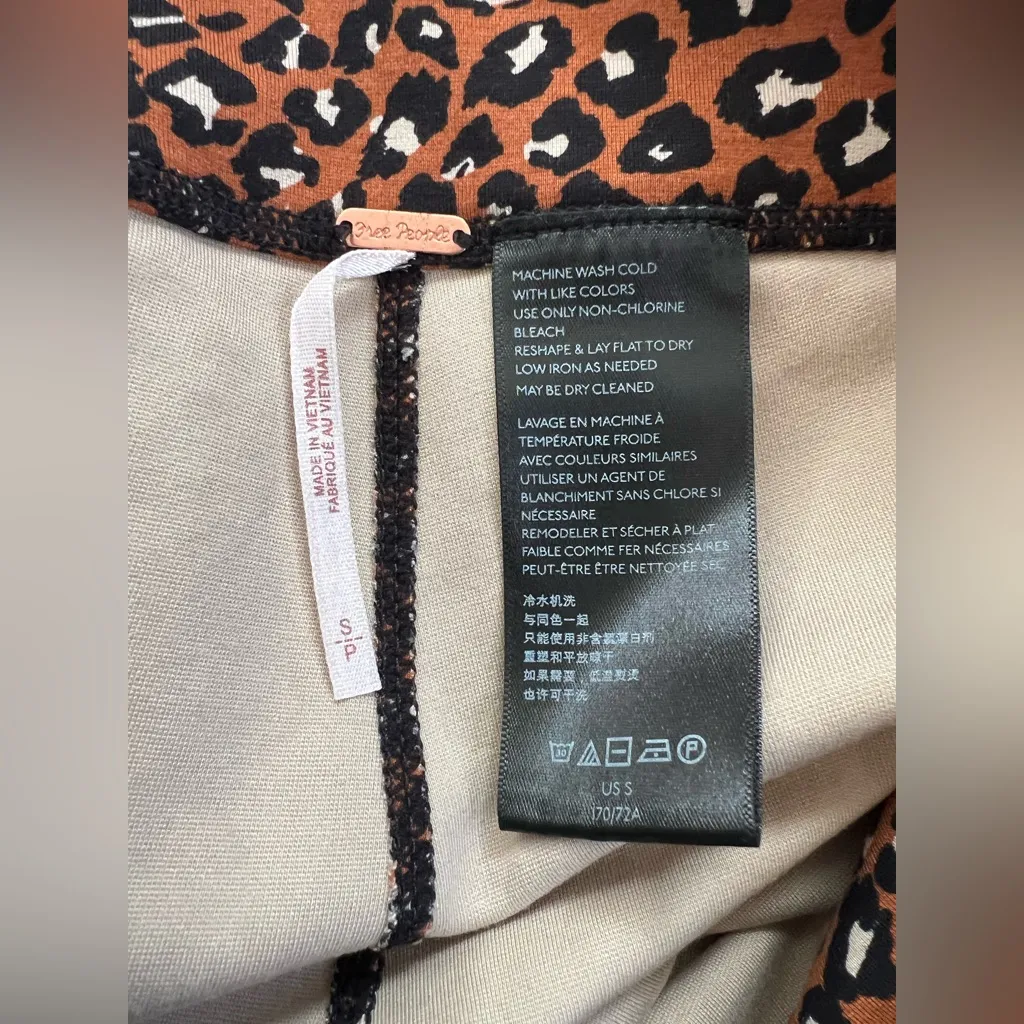 Free People Leopard Print biker Shorts - Image 4