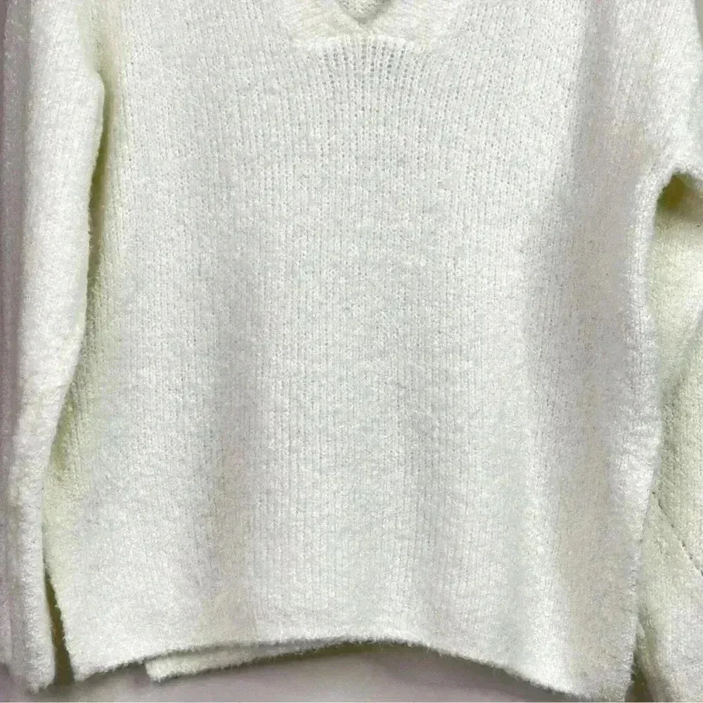 Urban Outfitters | UO Cream Rosie Cozy Oversized V-Neck Women's Size Small - Image 5