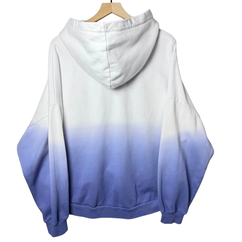 Gap Women’s Vintage Soft Hoodie Sweatshirt Urban Blue Ombré Purple XL RN#54023 - Image 2