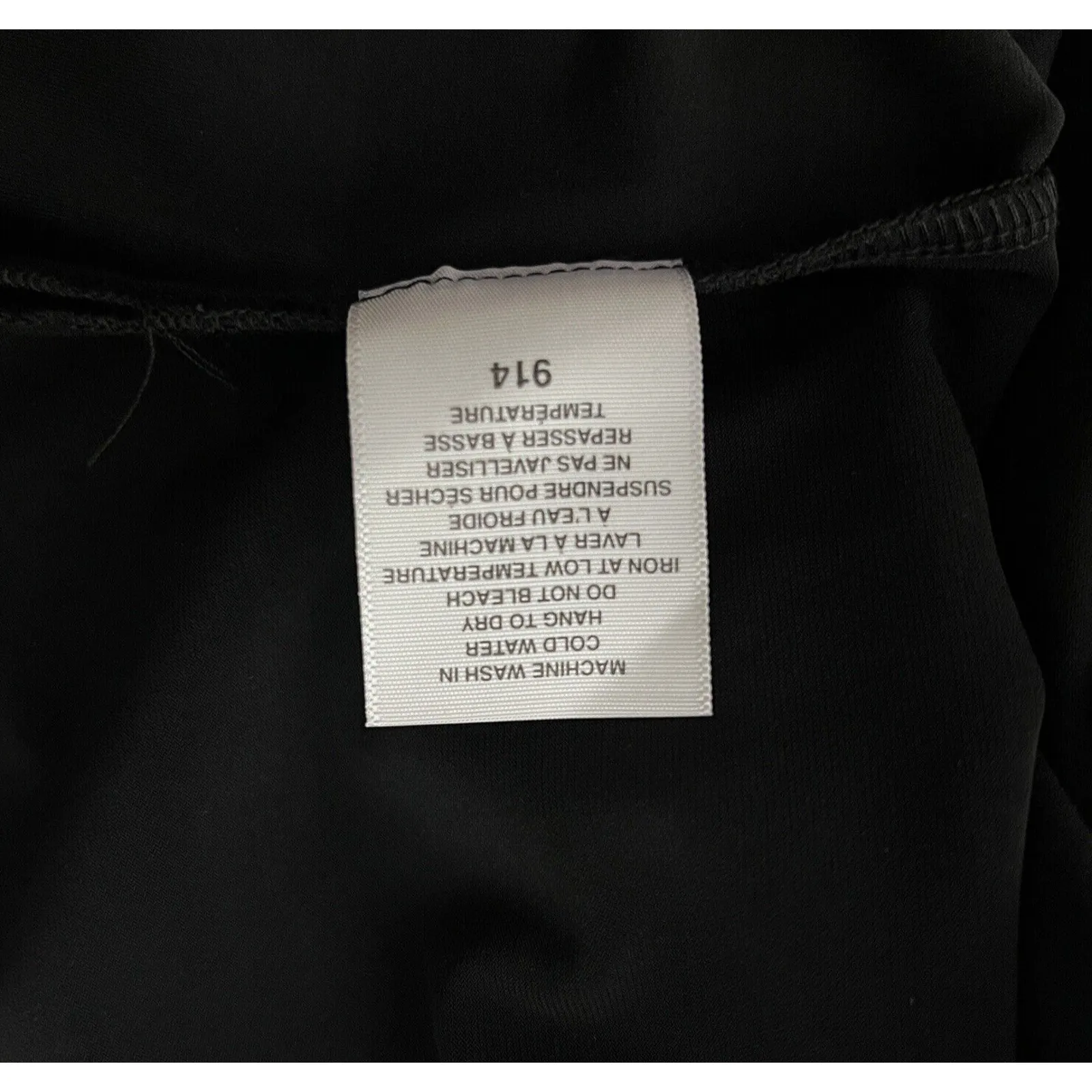 Sympli Shirt Womens 8 Black Blouse Office Commute Travel Neutral‎ Minimalist - Image 8