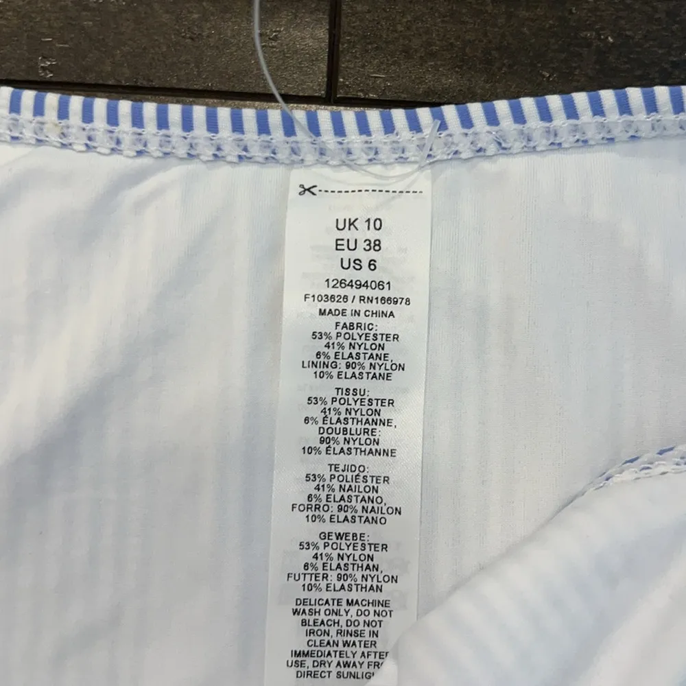 NWOT Topshop Textured Stripe Bikini Bottom - Image 4