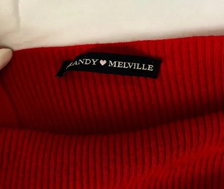 Brandy Melville Red Faye Tank - Image 3