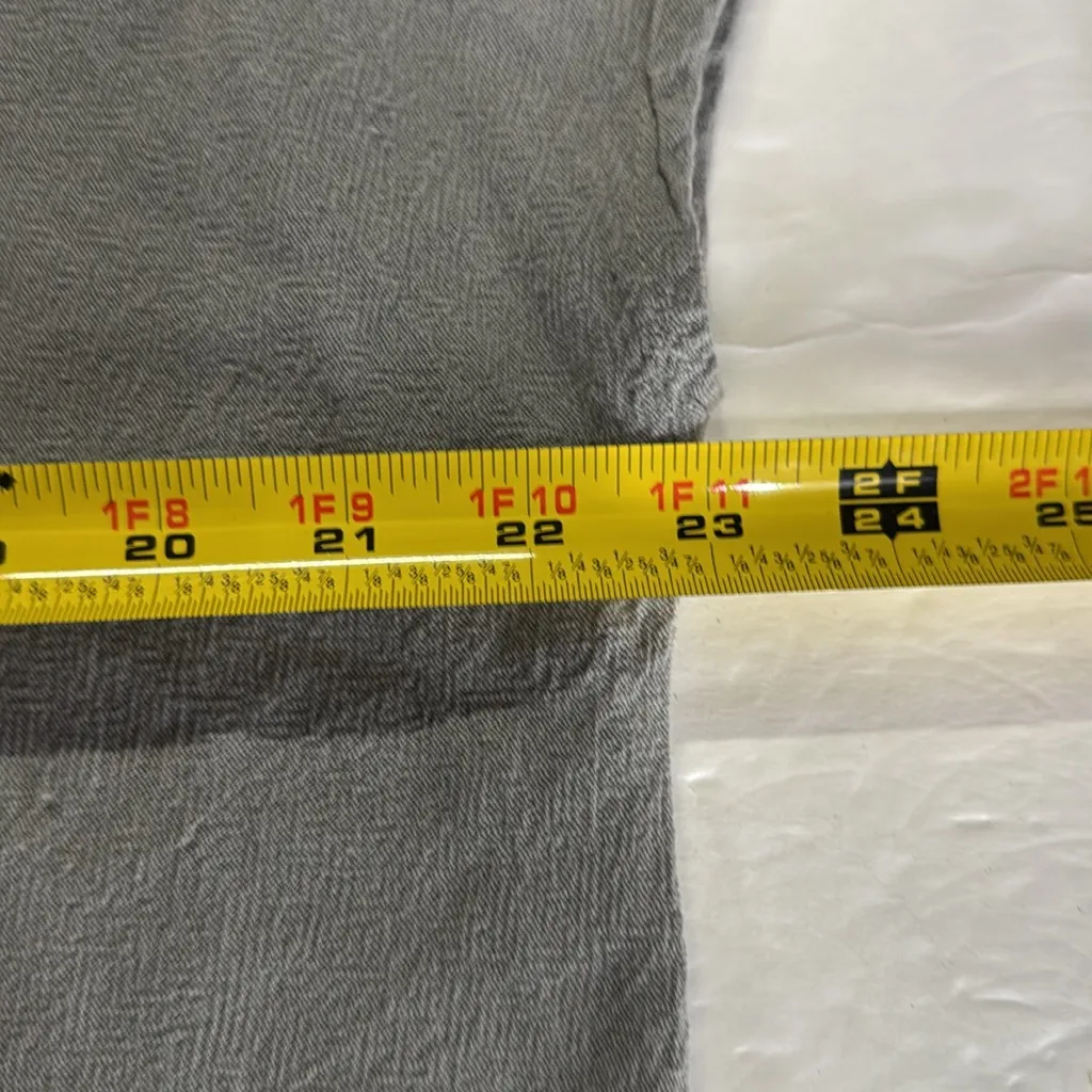 Oh My Gauze! Gray Midi Dress short sleeve cotton XL flowy vacation boho neutral - Image 13