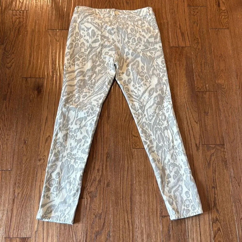 J.McLaughlin leopard animal print skinny jean pant size 12 - Image 10