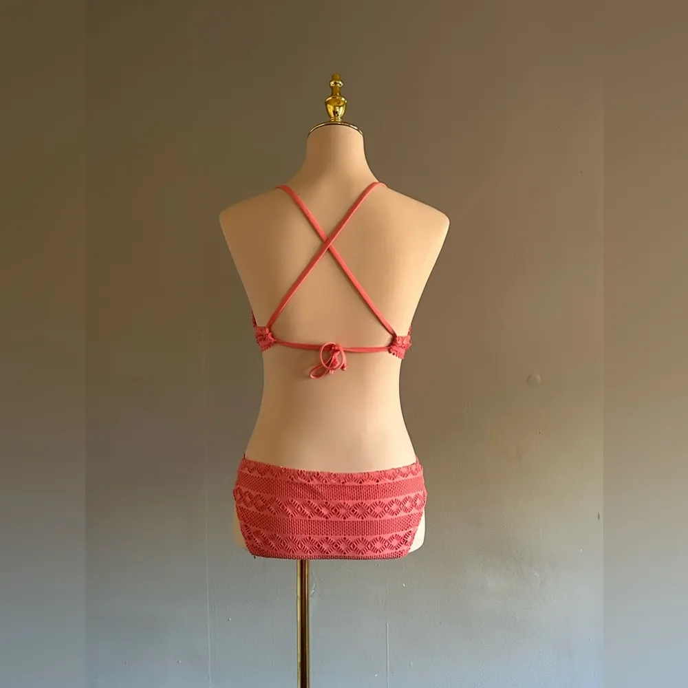 Becca Salmon Bikini Top and Bottom | Size: L - Image 2