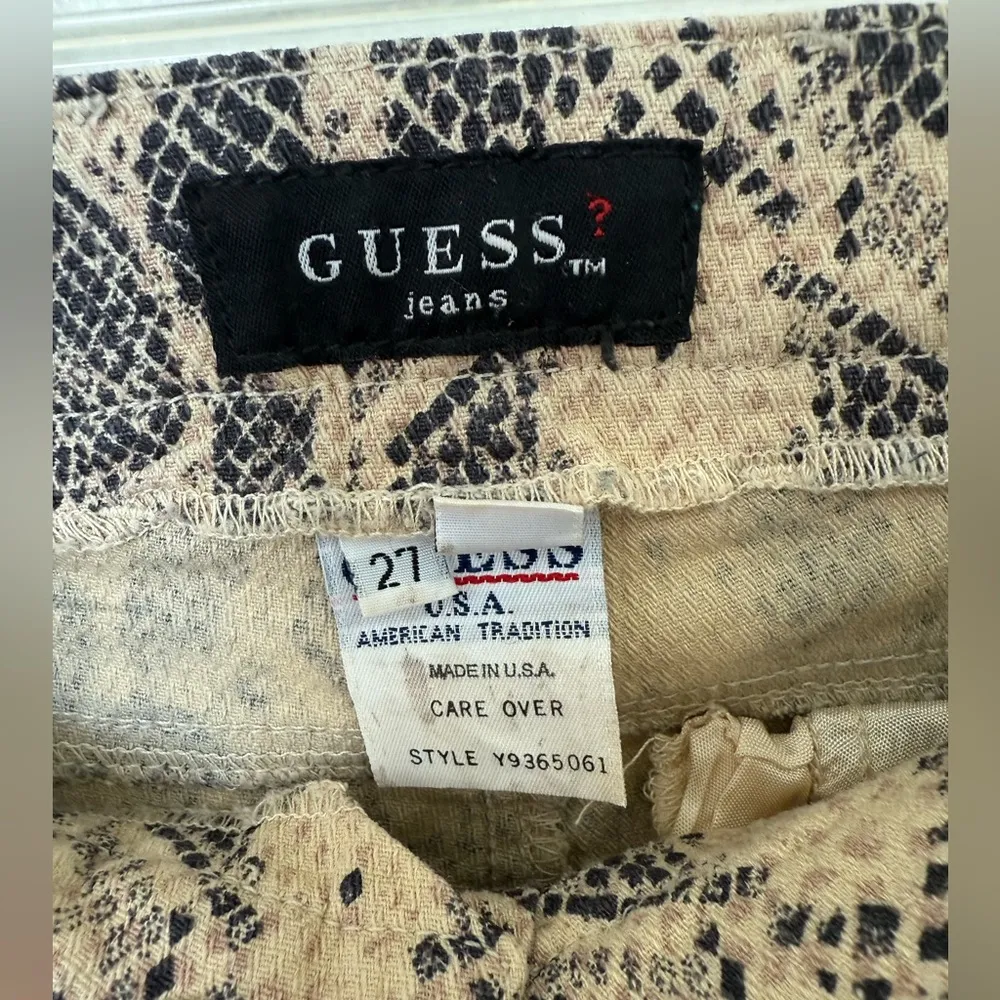 Vintage Guess Snake Print Jeans Size 27 - Image 3