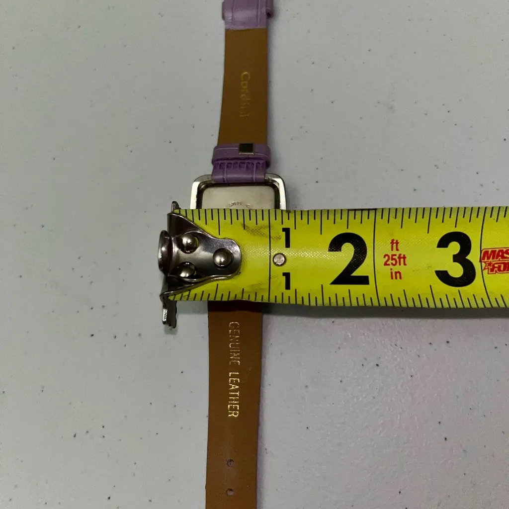 💜 Vintage Cardini Quartz Gemmed Ladies Analog Watch Silver - Image 5