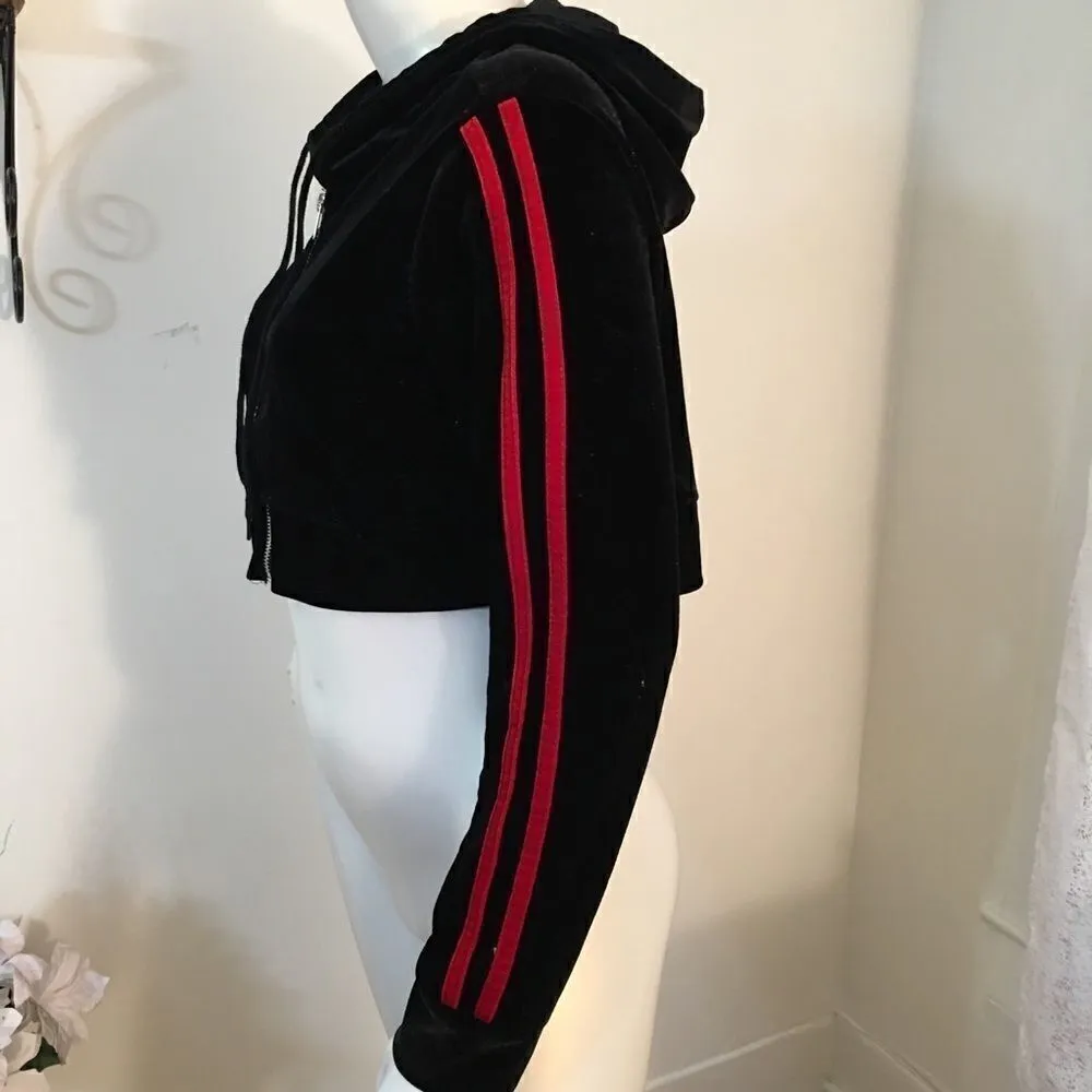 Rue 21 Velvet Crop Hoodie - Image 3