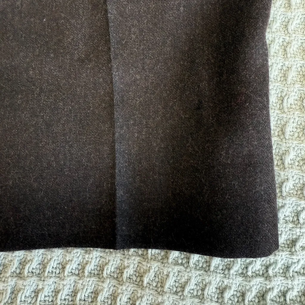 Vintage Neiman Marcus 100% Wool Pants Womens 6 Brown Trousers Slacks Made in USA - Image 5