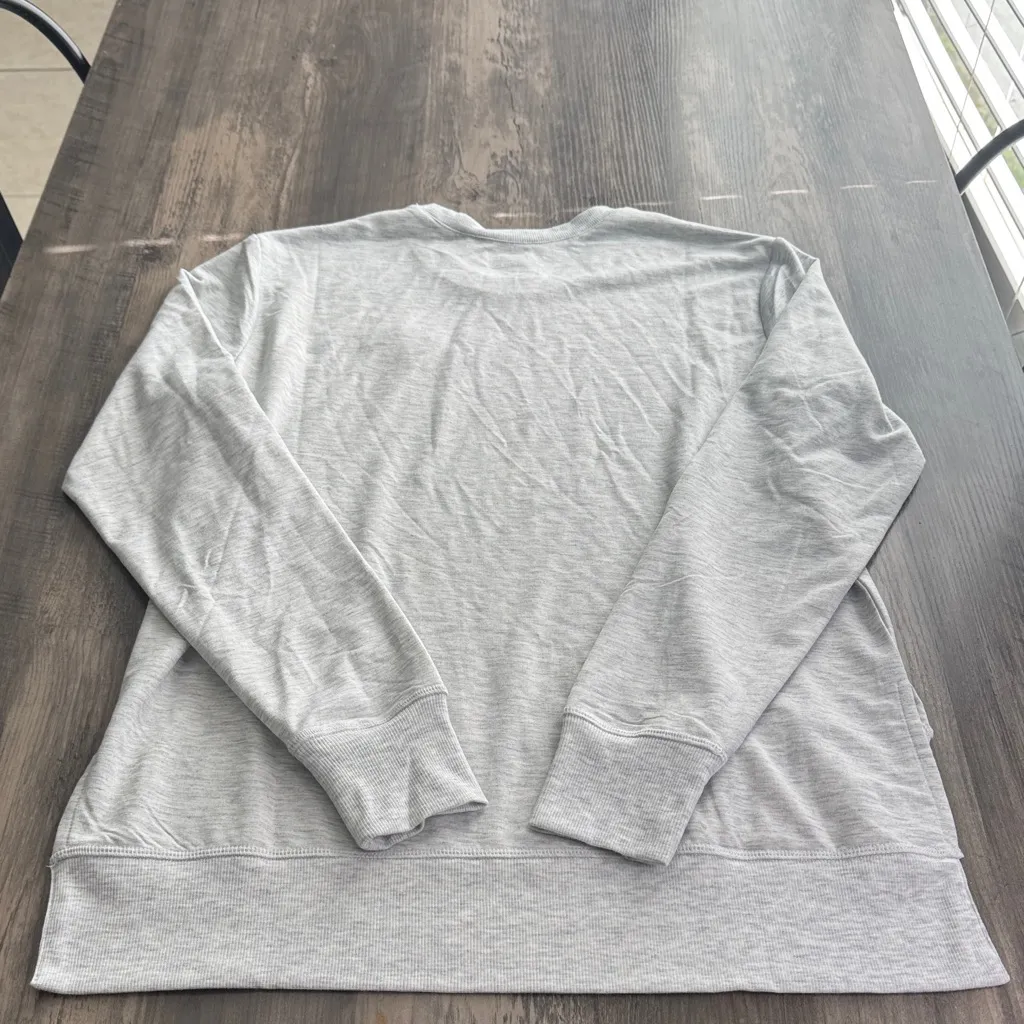 Aleaf USA Gray Crewneck High Low Arnold Palmer International Long Sleeve Tee Size M - Image 6