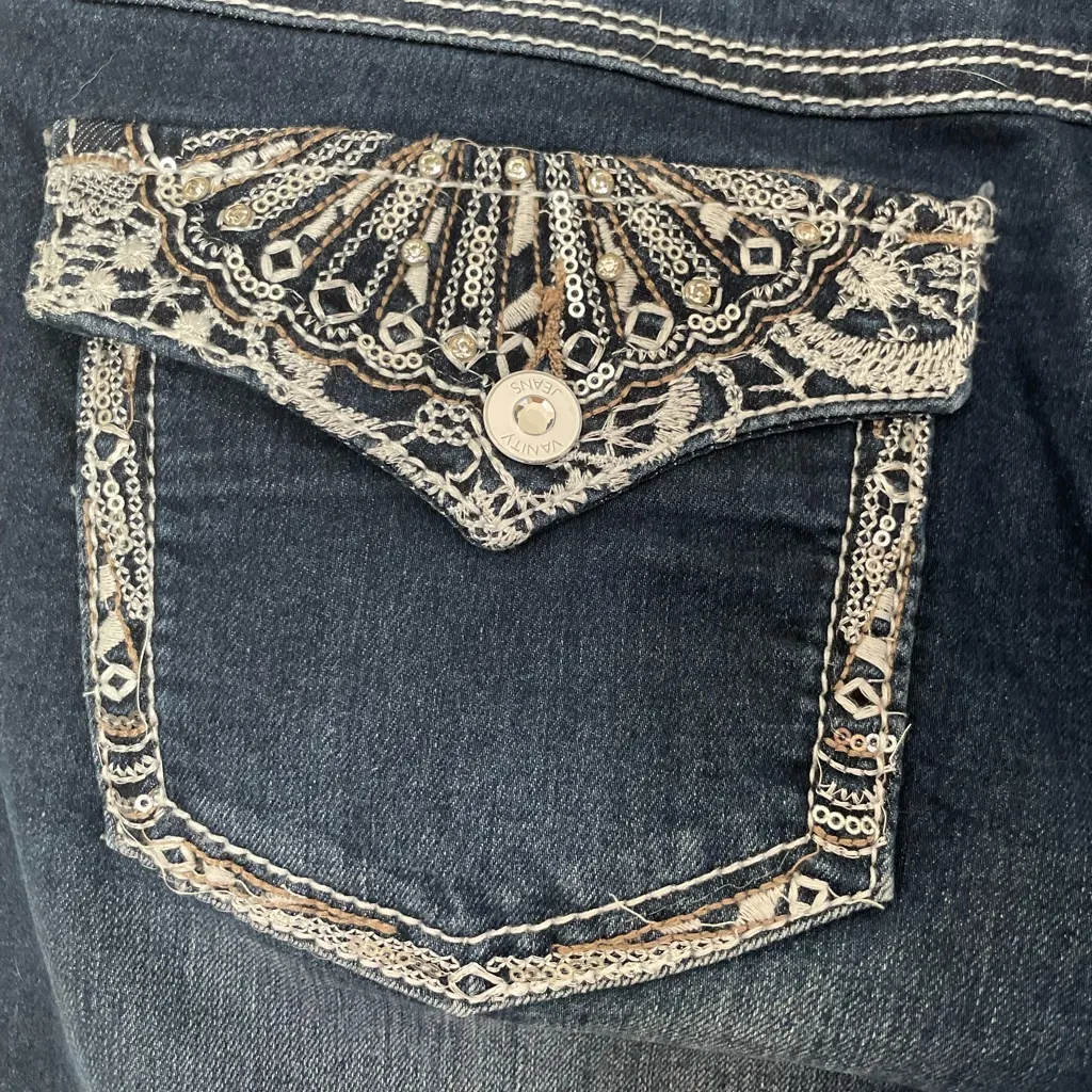 Vanity Dark Blue Women's Capri jeans Size 32 - Image 7