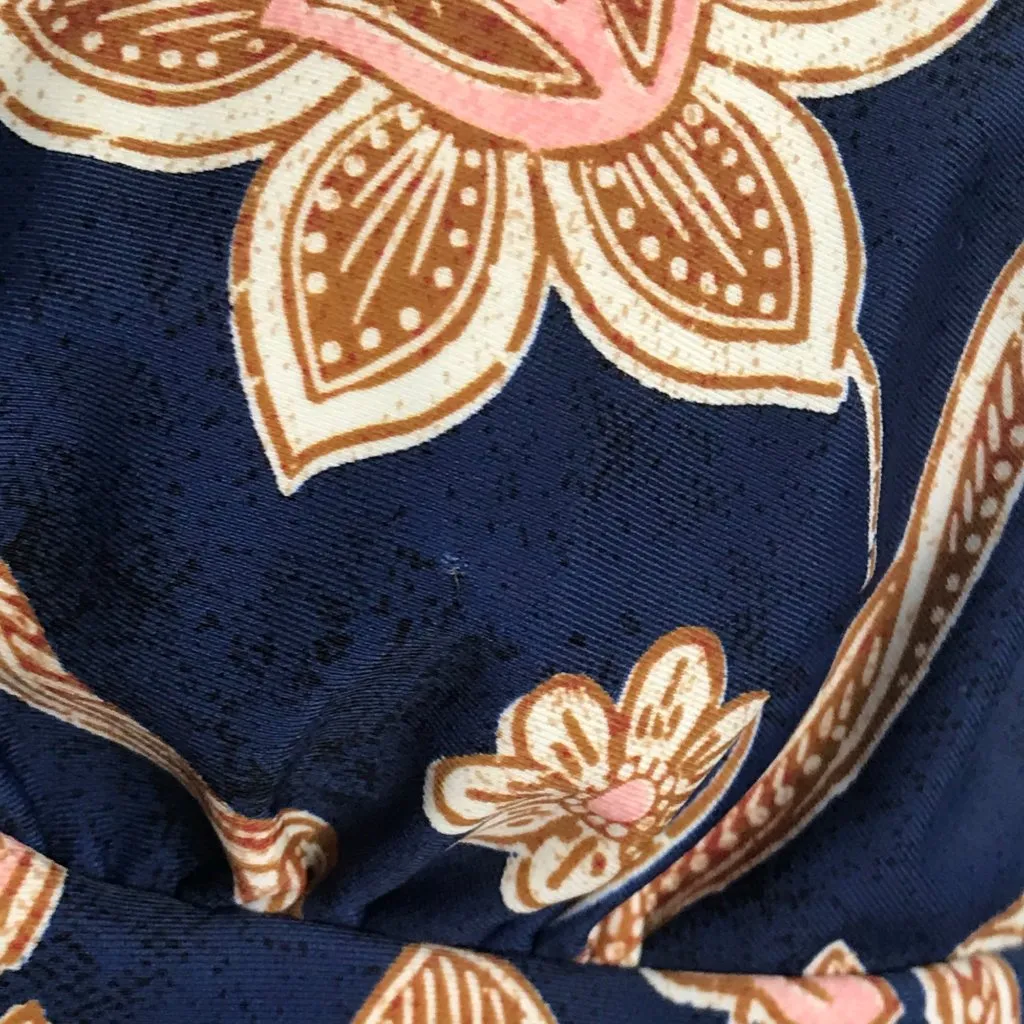 Cupshe Paisley V Neck Tummy Control One Piece‎ Swimsuit Women's Medium Blue NEW - Image 6