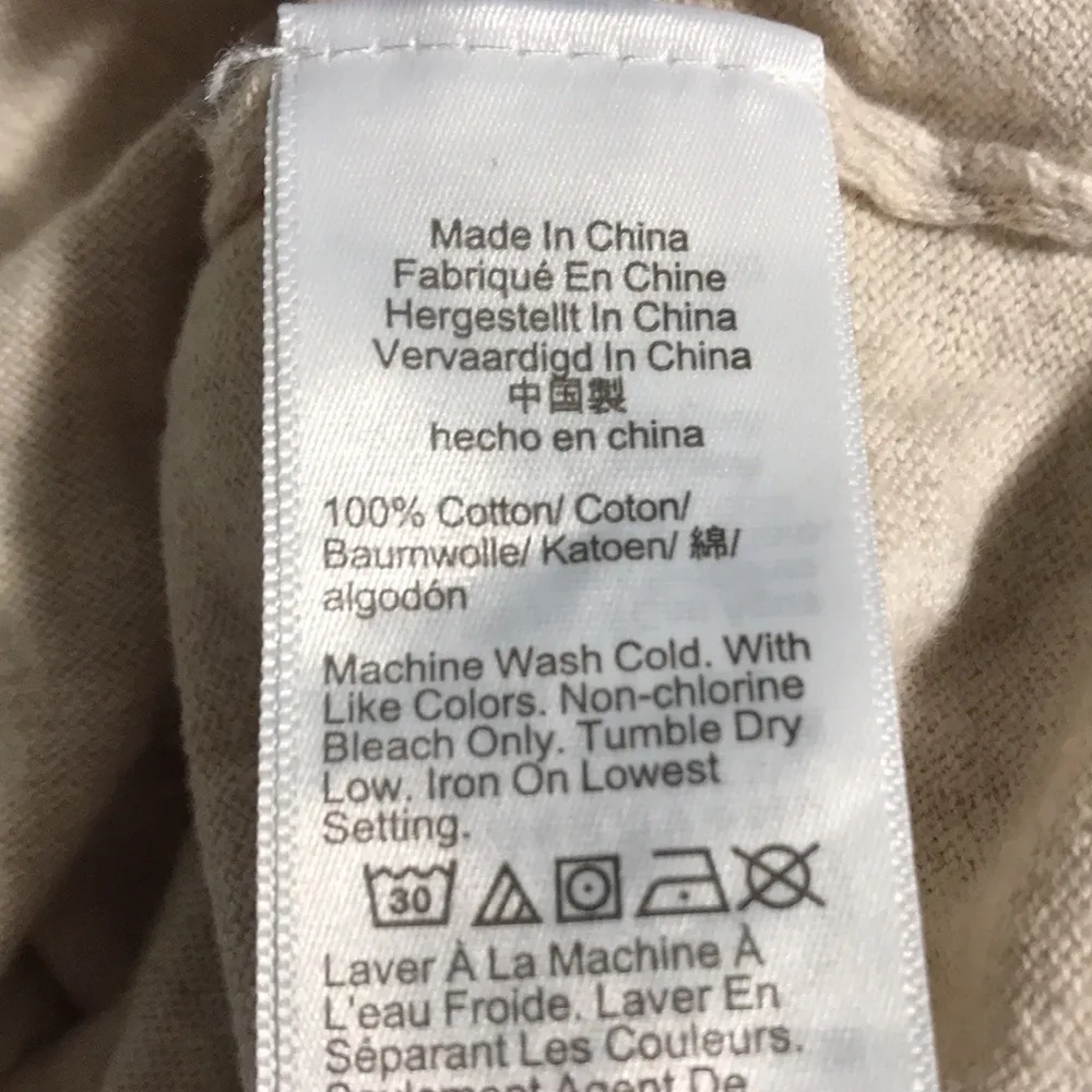 J Crew Factory Woven Collar Sweater Plaid Flannel/Cream Small Side Split Hem - Image 7