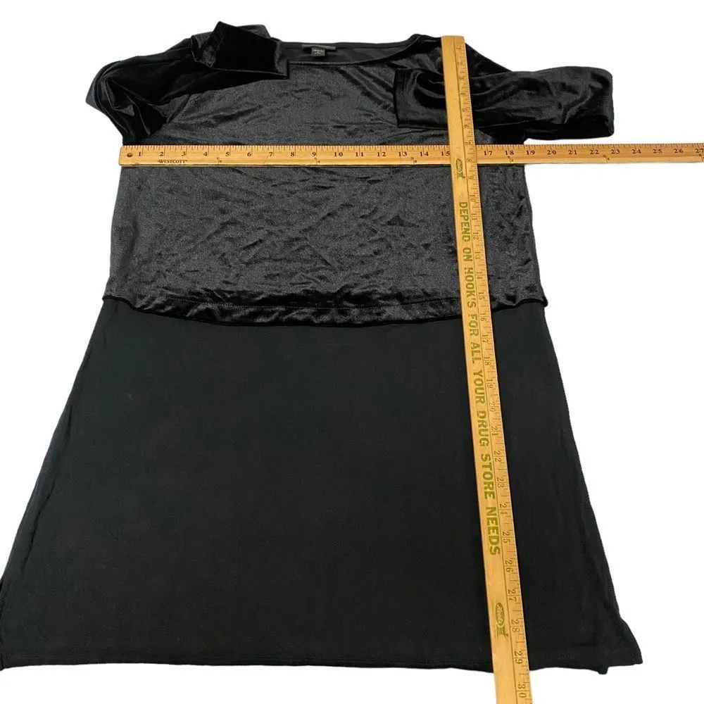 J. Jill Velvet Black Long Sleeve Dress Shirt Small - Image 8