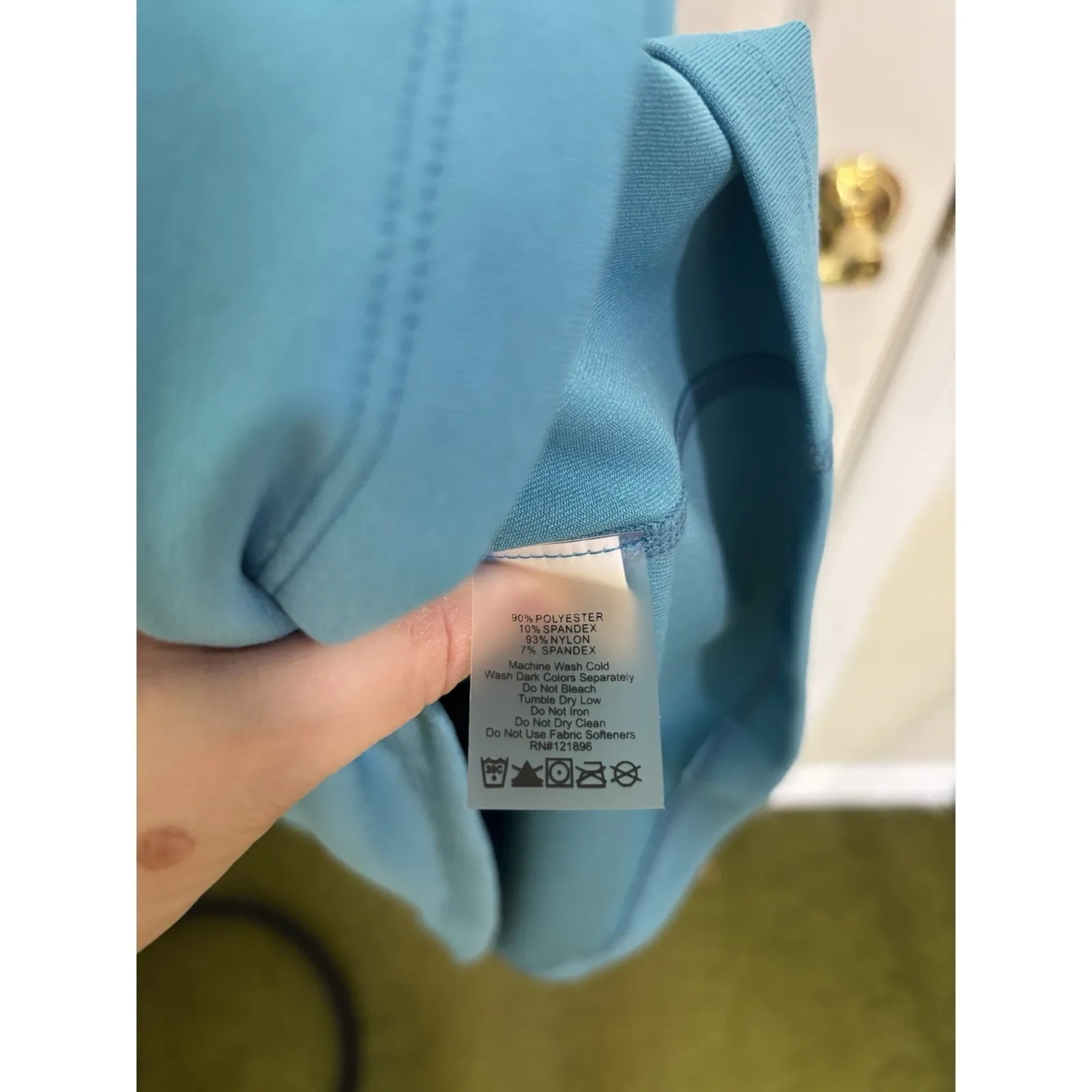 Title Nine Blue Strappy Built In Bra Athletic Dress Size Large Outdoors Casual - Image 6