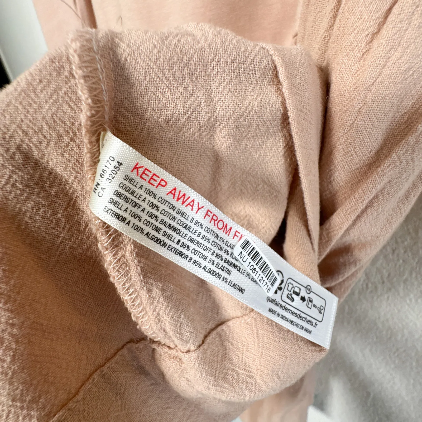 Free People Onda Long Sleeve Stretch Cotton Minidress Tuscany Pockets - Image 7