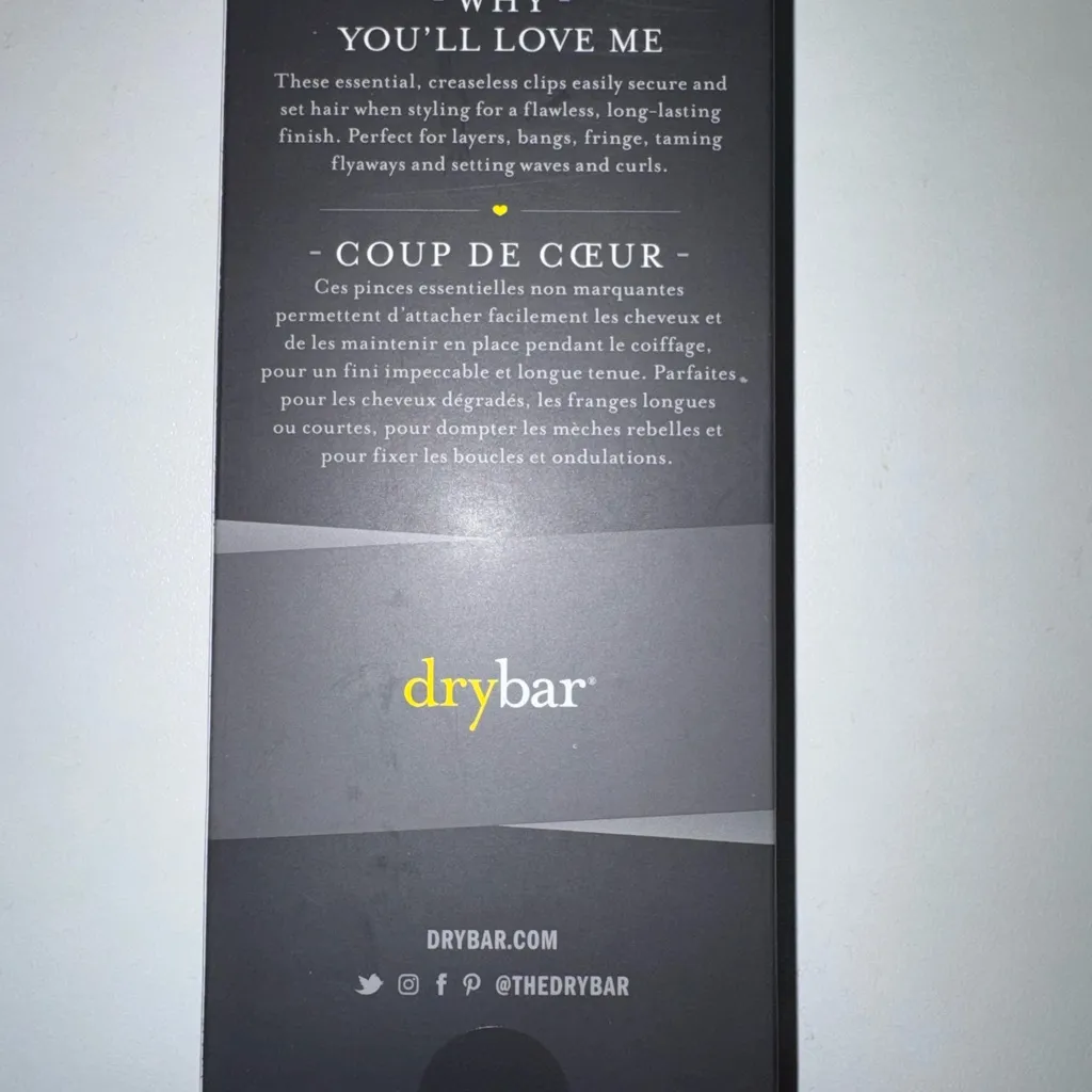 Drybar Tiny Tamers Clips. NEW Yellow - Image 2