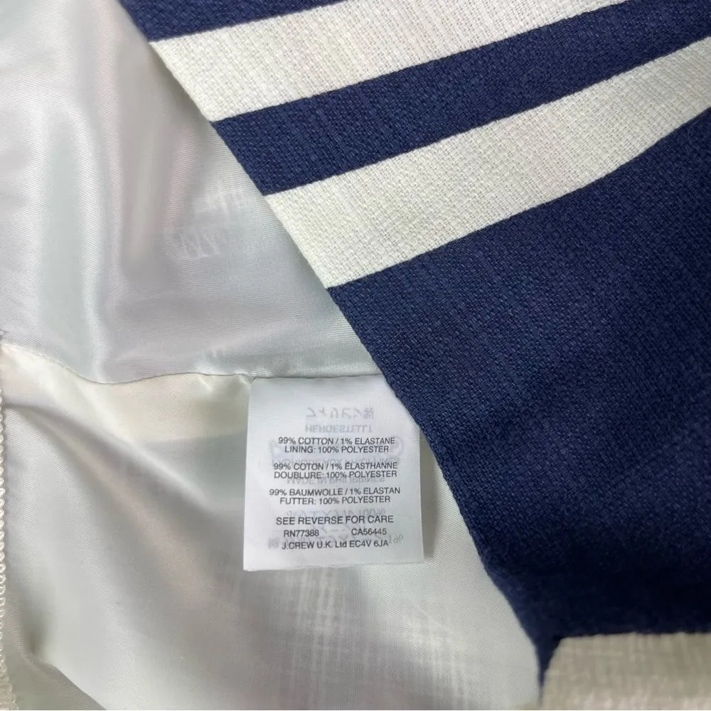 J. Crew Ratti Floral Stripes Grass Cloth Pencil Skirt - Image 10