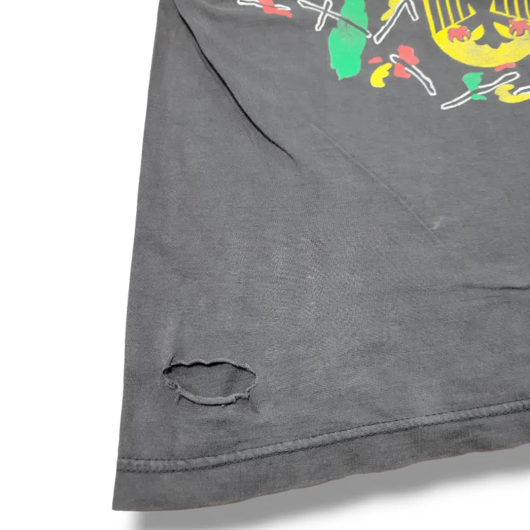 Vintage Germany Shirt Size XL Deutschland Germany Shirt Graphic Tee Faded Ripped Torn Unisex Black - Image 3
