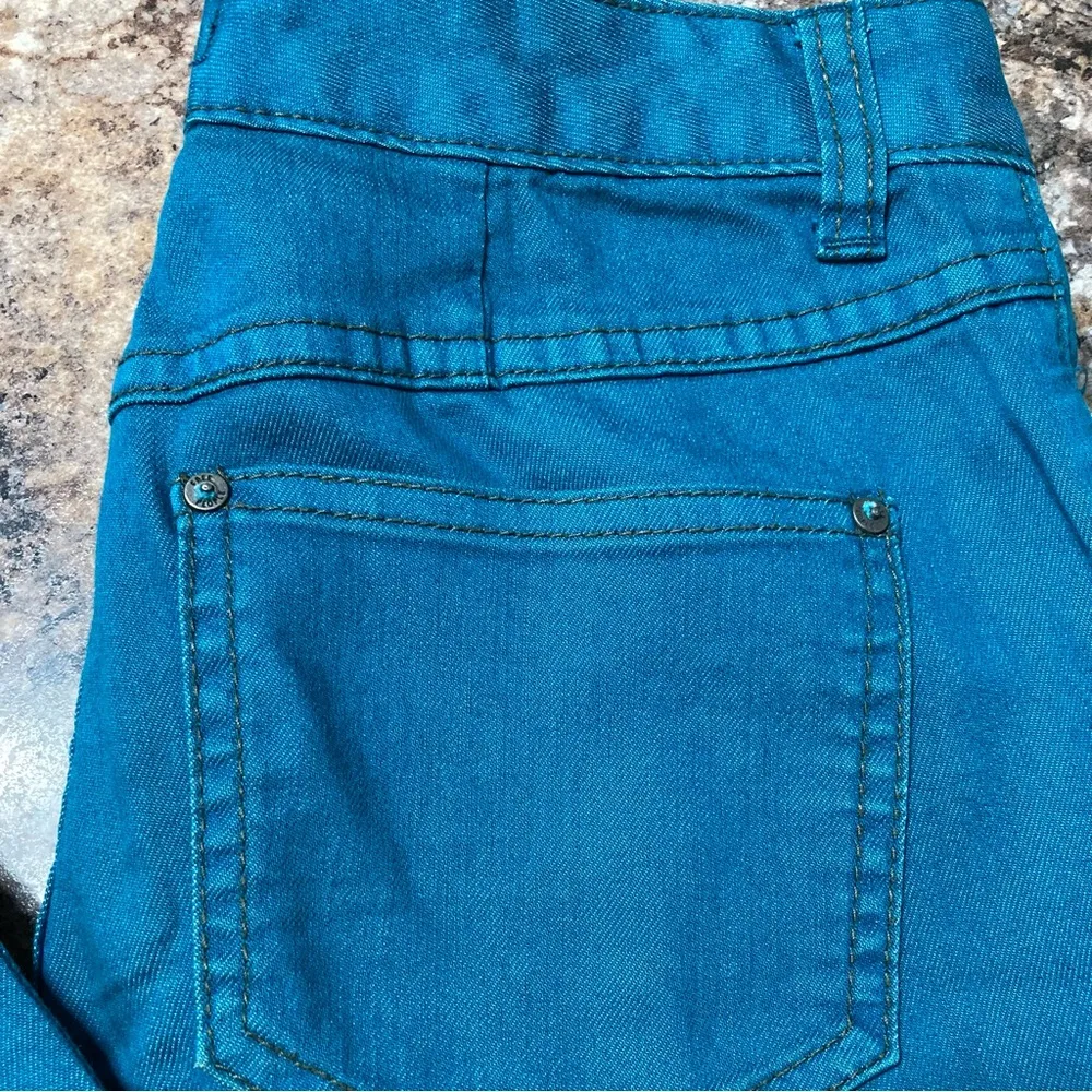 Free People Teal Light Weight Jeans - Image 2