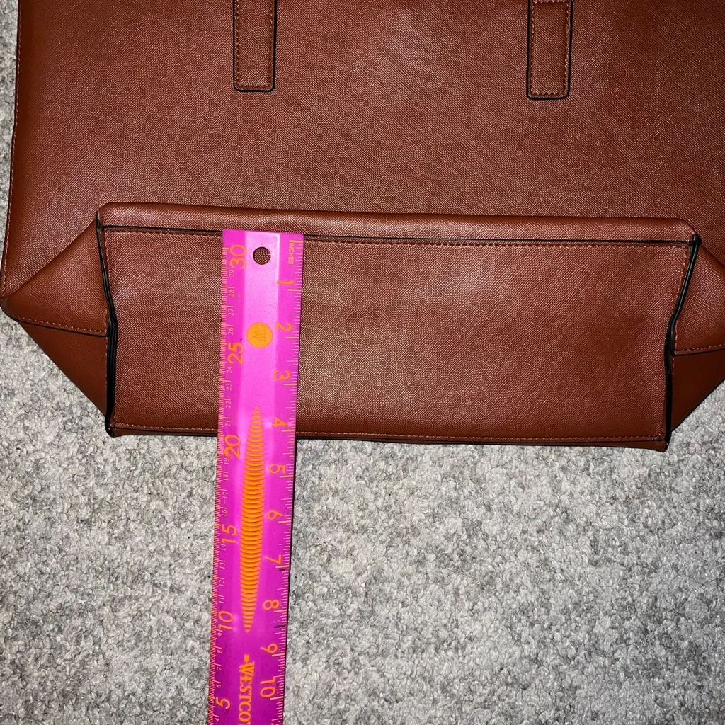 Navy and Brown Tote Bag - Image 7