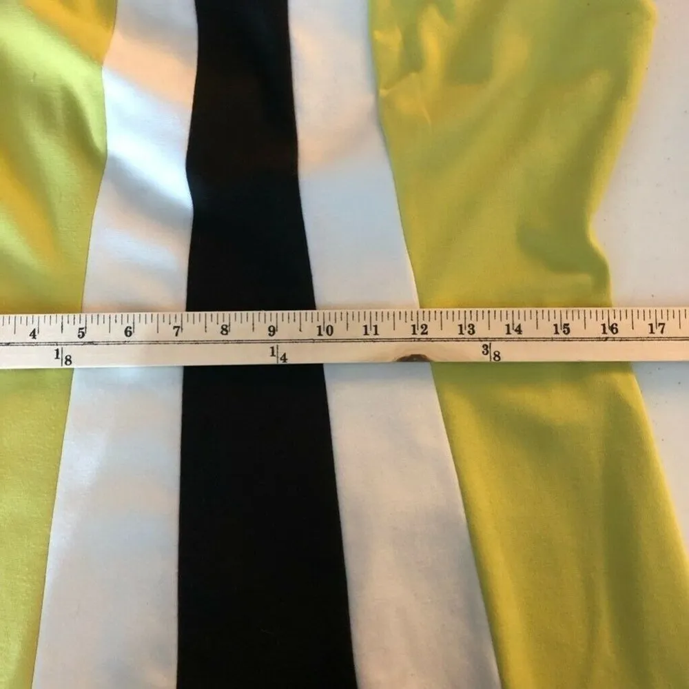 Calvin Klein Womens A-Line Dress Yellow Black 10 - Image 5