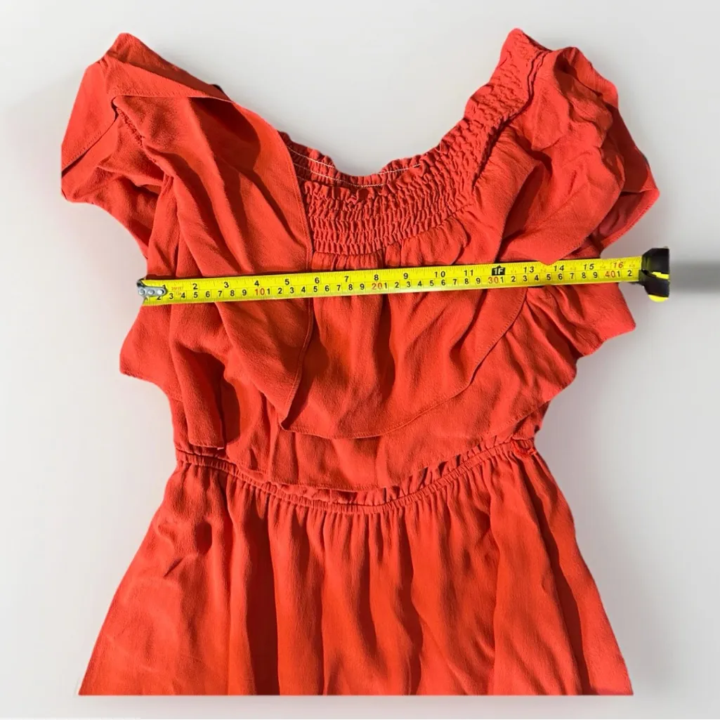 Lovers +‎ Friends Revolve Red/Orange Suntime Off the Shoulder Mini Dress Medium - Image 7